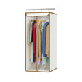 Univivi Garment Bags for Hanging Clothes, Large Clothes Storage Bags Closet Organizer with Clear Window, Premium Hanging Garment Storage Bag for Suits, Coats, Dresses, 54", 2-Pack