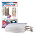 Hanging Vacuum Storage Bags, 6 Pack Large Hanging Vacuum Seal Garment Bags for Clothing, Space Saver for Clothes, Suits, Dresses, Jackets, Clothing Storage for Moving Supplies(53.1x27.6 in)